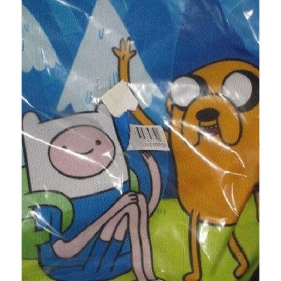 Licensed New Adventure Time Finn & Jake Cartoon Mountain Cinch Bag Backpack Tote - Picture 2 of 4